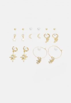 Fire & Glory - Damen STARINNA EARRINGS 8 PACK - Ohrringe - Gold-coloured