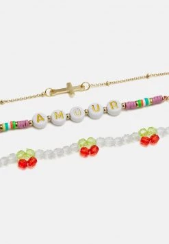 Fire & Glory AMOUR BRACELET 3 PACK - Armband - Gold-coloured/multicoloroued - Damen -Kaotiko || Fire And Glory Populaire Magasin 9178d00691bd4528995d9bf2d8022469