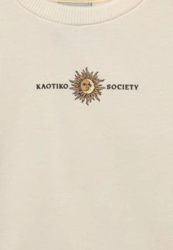 Kaotiko CREW SUN UNISEX - Sweatshirt - Ivory -Kaotiko || Fire And Glory Populaire Magasin 929b0b24ea7e409f94136933ef210141