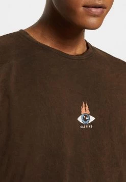 Kaotiko WASHED MOON SPHYNX UNISEX - T-Shirt Print - Brown -Kaotiko || Fire And Glory Populaire Magasin 929bf0f077ed4d5a93d698360a56bdf3