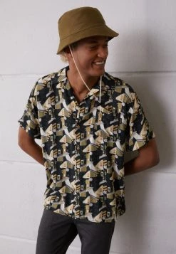 Kaotiko CAMISA BLOCKS UNISEX - Hemdbluse - Black