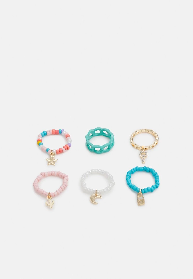 Fire & Glory - Damen FGLILI 6 PACK - Ring - Gold-coloured/multi 3 Fire & Glory - Damen FGLILI 6 PACK - Ring - Gold-coloured/multi