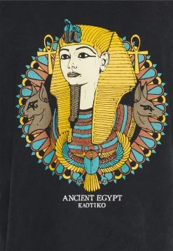 Kaotiko - Unisex WASHED PHARAOH - T-Shirt Print - Black -Kaotiko || Fire And Glory Populaire Magasin 990c88dcabba43e0ae38cd5114b95174
