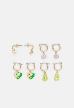 Fire & Glory JANICE HOOP EARRINGS 4 PACK - Ohrringe - Gold-coloured/multi - Damen