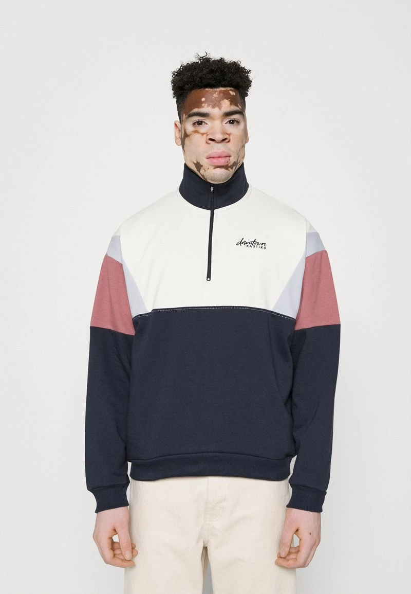 Kaotiko - Herren CREW COLIN - Sweatshirt - Navy/baby Blue 3 Kaotiko - Herren CREW COLIN - Sweatshirt - Navy/baby Blue