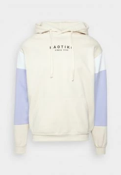 Kaotiko SUD CAP ETHAN UNISEX - Sweatshirt - Ivory/white/grape
