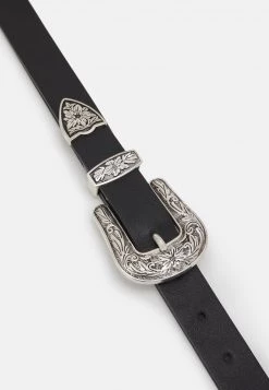 Fire & Glory - Damen FGMADA WAIST BELT CURVE - Taillengürtel - Black/silver -Kaotiko || Fire And Glory Populaire Magasin a27194d7bd834be286cce1e8dec83a03