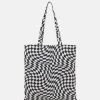 Fire & Glory - Damen HAPPIE TOTE BAG - Shopping Bag - Black/white