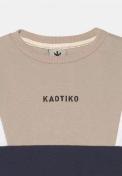 Kaotiko CREW ANSEL UNISEX - Sweatshirt - Navy/beige/white/blue -Kaotiko || Fire And Glory Populaire Magasin a5c43e57007b4a46a9ba91d978e31bb4