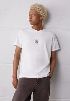 Kaotiko WASHED AZTEC GOD UNISEX - T-Shirt Print - White