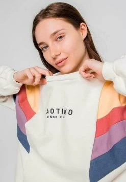 Kaotiko - Damen GINGER - Sweatshirt - Vainilla Brick Violet -Kaotiko || Fire And Glory Populaire Magasin ad785f4ce2bf45708bebfb63af3442f5