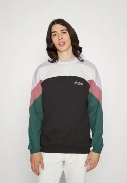 Kaotiko CREW DRU - Sweatshirt - Offwhite/dark Grey - Herren