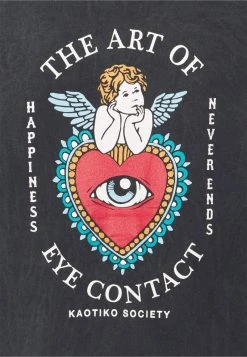 Kaotiko UNISEX CREW TIE DYE EYES TALK - Sweatshirt - Black -Kaotiko || Fire And Glory Populaire Magasin b1ff4767e13a41ea98528a8e04e82e3f