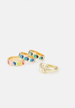 Fire & Glory SAKKA 4 PACK - Ring - Gold-coloured/multi - Damen -Kaotiko || Fire And Glory Populaire Magasin b39e408218154e39b9d7bd88bcdf64de