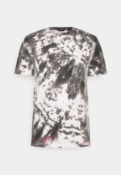 Kaotiko TIE DYE - T-Shirt Print - Black/white - Herren