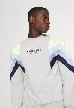 Kaotiko CREW SEATTLE - Sweatshirt - Grey/yellow/green/grape/navy - Unisex -Kaotiko || Fire And Glory Populaire Magasin b463137ebc0a40ac9ac303e8ceb63d7a