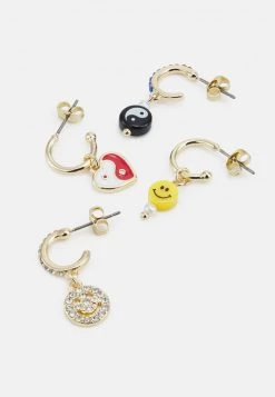 Fire & Glory - Damen FGRILLA EARRINGS 4 PACK - Ohrringe - Gold-coloured/multi -Kaotiko || Fire And Glory Populaire Magasin ba6bc757262a45839758b2717b730c6d