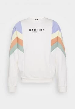 Kaotiko CREW SEATTLE UNISEX - Sweatshirt - Marfil/grape/yellow/skin/fresh Green
