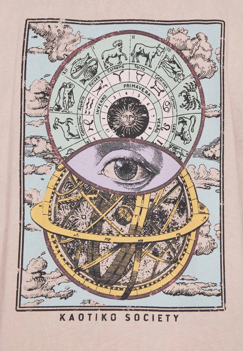 Kaotiko WASHED COSMOS UNISEX - T-Shirt Print - Stone 10 Kaotiko WASHED COSMOS UNISEX - T-Shirt Print - Stone – Bild 8