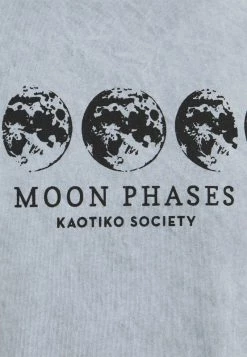 Kaotiko - Herren WASHED MOON PHASES - T-Shirt Print - Acero -Kaotiko || Fire And Glory Populaire Magasin c692021a354145f896e78f967e0e0c69