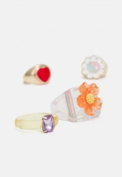 Fire & Glory - Damen FLOWAR 4 PACK - Ring - Gold-coloured/multi -Kaotiko || Fire And Glory Populaire Magasin c6e1bae5be6f494788bf612cb031592c