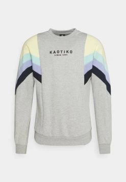Kaotiko CREW SEATTLE - Sweatshirt - Grey/yellow/green/grape/navy - Unisex -Kaotiko || Fire And Glory Populaire Magasin c9fc9db716c240a1ac22d90fcfb4f7db