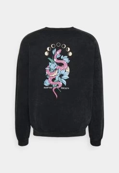 Kaotiko CREW WASHED COSMIC SNAKE UNISEX - Sweatjacke - Black -Kaotiko || Fire And Glory Populaire Magasin ce2992cb40ff45d79d73979b8e23f819