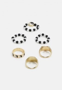 Fire & Glory - Damen INIES 6 PACK - Ring - Gold-coloured -Kaotiko || Fire And Glory Populaire Magasin d24dd9d060f4429995178456a376d6fd