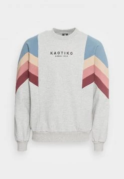 Kaotiko CREW SEATTLE UNISEX - Sweatshirt - Cement/blue/tierra -Kaotiko || Fire And Glory Populaire Magasin d62348cef31e4cbda539ecb7fb2556e5