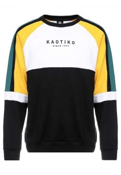 Kaotiko UNISEX - Sweatshirt - Black/white/yellow -Kaotiko || Fire And Glory Populaire Magasin d7297e661077479b96d0539db4b8713e