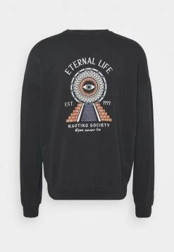 Kaotiko - Herren CREW PYRAMID - Sweatshirt - Black Wash -Kaotiko || Fire And Glory Populaire Magasin d925c5180ac24249adf42d9f396769cc