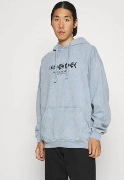 Kaotiko WASHED MOON PHASES UNISEX - Kapuzenpullover - Acero