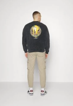 Kaotiko CREW WASHED PHARAOH UNISEX - Sweatshirt - Black -Kaotiko || Fire And Glory Populaire Magasin df1dc636d314473b992ac7657abd3ec8