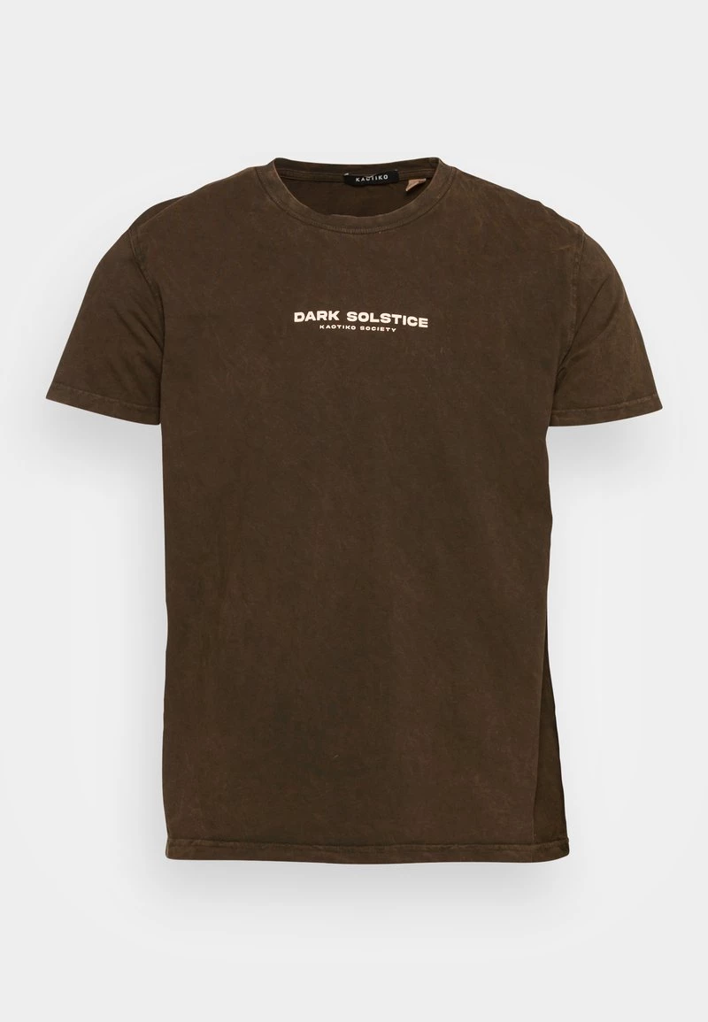 Kaotiko WASHED DARK SOCIETY UNISEX - T-Shirt Print - Chocolate 6 Kaotiko WASHED DARK SOCIETY UNISEX - T-Shirt Print - Chocolate – Bild 4