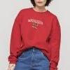 Kaotiko LARA SWEATSHIRT - Sweatshirt - Rot - Unisex -Kaotiko || Fire And Glory Populaire Magasin e373844998924e52abdc6348b84e6b61