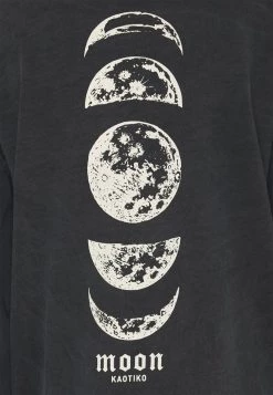 Kaotiko CREW TIE DYE MOON UNISEX - Sweatshirt - Black Acid Wash -Kaotiko || Fire And Glory Populaire Magasin f1f05ab768cb4da18cf2ac07090ce257