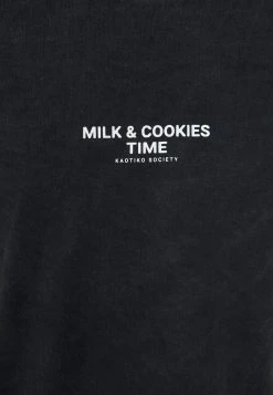 Kaotiko WASHED MILK AND COOKIES - T-Shirt Print - Black - Unisex -Kaotiko || Fire And Glory Populaire Magasin f3135f551cff45a88d7767cf70888c58