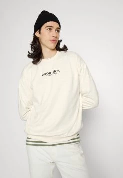 Kaotiko - Herren CREW GOOD LUCK - Sweatshirt - Ivory -Kaotiko || Fire And Glory Populaire Magasin f4511249fa404413839ee57a1c5a84a3