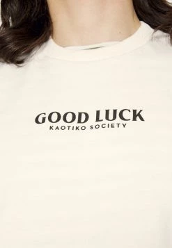 Kaotiko - Herren CREW GOOD LUCK - Sweatshirt - Ivory -Kaotiko || Fire And Glory Populaire Magasin f6c86f38010b4cb38901d7dcf992428a