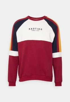 Kaotiko - Herren CREW DENVER - Sweatshirt - Burgundy/marfil/mostaza/navy -Kaotiko || Fire And Glory Populaire Magasin fa17f744cbfb4ec499386a25cafa3dc0