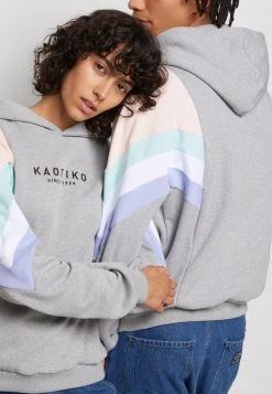 Kaotiko SUD CAP EWAN UNISEX - Kapuzenpullover - Grey/pink/green/white/grape -Kaotiko || Fire And Glory Populaire Magasin fdc4ec61f509433da4604954115f4645